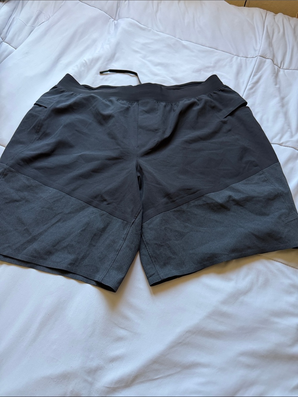lululemon athletica Men's Athletic Shorts in Black and Charcoal